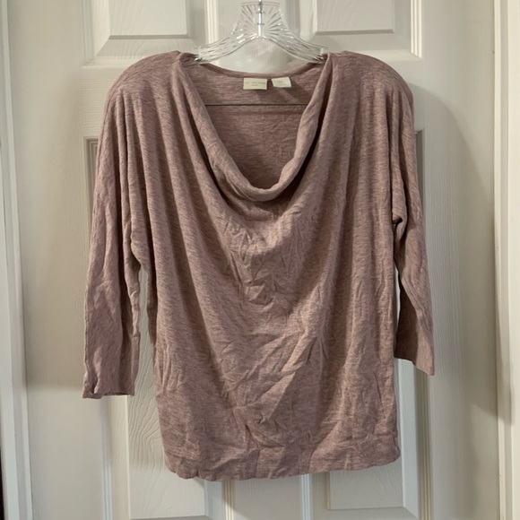 St. Tropez West Pink/Mauve Drape Neck Top Small - Picture 1 of 7